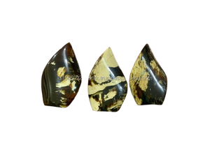 Venta al por Mayor de Ámbar Natural de Sumatra, Indonesia, de Alta Calidad, Pulido, con Forma de Llama, Cristal Curativo, Artesanía, Tamaño 10 cm - Product Image 4