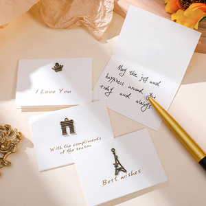 Thanksgiving Greeting Card Small Card Gift Retro Mini Creative Greetings Birthday Thank You Greeting Card