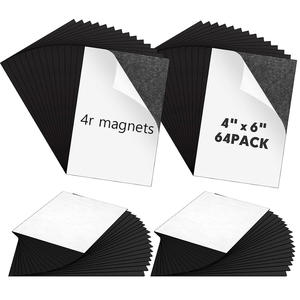4 feuilles magnétiques adhésives 4 x 6 pouces avec support adhésif, autocollants magnétiques découpables, papier magnétique flexible à peler et coller pour photos et loisirs créatifs - Product Image 1