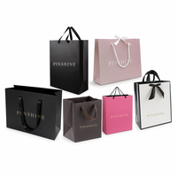 Sacs de shopping personnalisés avec logo, boîte cadeau rigide blanche avec couvercle, ensemble d'emballage pour bijoux et vêtements de boutique