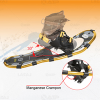 Crampons à neige XATP neufs de haute qualité avec cadre en aluminium BSCI et plateau en HDPE, fixation 1-puling, fournisseur de ski