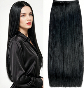 <span class=keywords><strong>D</strong></span>.<span class=keywords><strong>S</strong></span> Hair <span class=keywords><strong>A</strong></span>+ Direct Extensions à clips 100% cheveux humains, remplacement capillaire naturel pour femmes - Product Image 1
