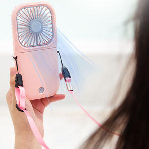 Ventilateur de cou portable de style moderne pour voiture, ventilateur de cou portable avec lumière LED rose, climatiseur portable pour le cou - Product Image 1