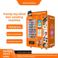Distributeur automatique de 29 boîtes mystères avec scanner de code QR, écran tactile en acier inoxydable, paiement par carte de crédit, SDK, vente de jouets 24h/24 sans personnel