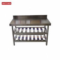 Robuster Edelstahl-Arbeitstisch zurück für gewerbliches Restaurant buffet Gewerbliche Küchen stahl herstellung