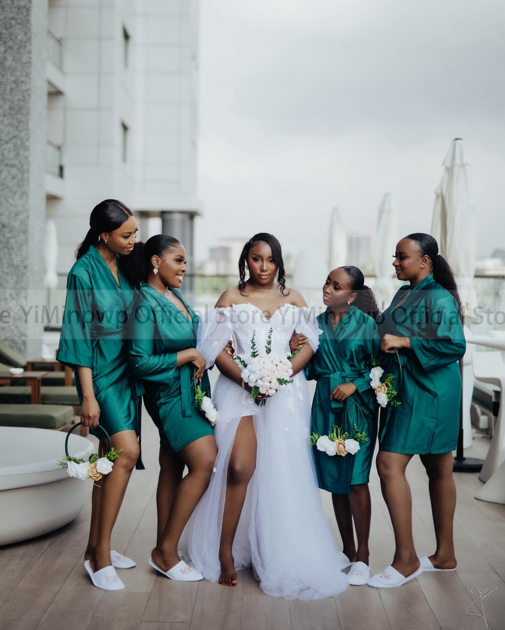 Nigeria White Lace Wedding Dress - Aso Ebi Bride Robe with Off Shoulder Design, Customized Tulle Appliques for Bridal Showers Nigeria White Lace Wedding Dress - Aso Ebi Bride Robe with Off Shoulder Design, Customized Tulle Appliques for Bridal Showers