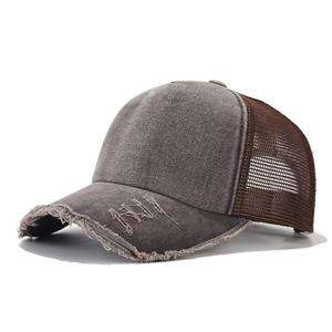 Vente en gros Casquette de baseball pour hommes et femmes 12 couleurs Chapeaux de sport de plein air d'été Image de rue Casquettes en maille délavée à trou <span class=keywords><strong>cassé</strong></span> - Product Image 5
