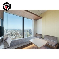 Banc de fenêtre rembourré en panneaux de chêne MDF écologiques et personnalisables pour immeubles de grande hauteur, mobilier moderne pour chambre d'hôtel et appartement
