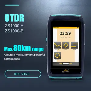 Nova chegada mini OTDR ZS1000A ZS1000B 1310/1550nm (28/26db) 100km preço por atacado distribuidor mini OTDR para ftth