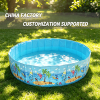 Piscine pliable non gonflable en PVC écologique de 30 mm d'épaisseur, ronde, pour les jeux de bébés et d'enfants en plein air
