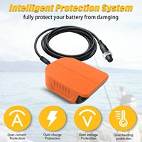 Adaptateur de moulinet de pêche pour batterie Li-ion Dewalt 20V 60V, convertisseur en chargeur pour Daiwa 1000 750 Seaborg 500MJ 400 300MJ Leobritz