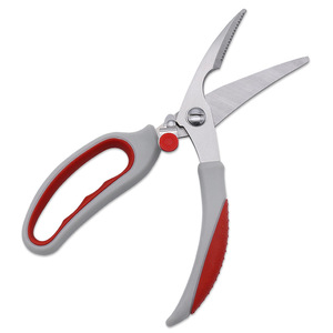 <b>Kitchen</b> Scissor Stainless Steel Elbow Shape Multi Functional Home Use Reddish Gray Blue Gray - Product Image 2