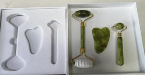 Factory Wholesale Xiuyan Facial Massage <b>Jade</b> <b>Roller</b> Gua Sha Set with Box Beauty <b>Roller</b> Guasha Rose Quartz - Product Image 6