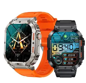 K57 Pro Smart Watch Men 1.96 IPS 400mAh Heart Rate Monitor Blood Oxygen IP68 Waterproof Outdoor Timer Weather Sport Smartwatch