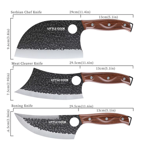 Ensemble <span class=keywords><strong>de</strong></span> couteaux <span class=keywords><strong>de</strong></span> cuisine professionnels en acier inoxydable 3 pièces, 3Cr13MoV, manche en bois ABS, couteaux <span class=keywords><strong>de</strong></span> cuisine tranchants et durables, ensemble <span class=keywords><strong>de</strong></span> couteaux <span class=keywords><strong>de</strong></span> boucher - Product Image 2