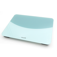 Báscula Digital Corporal MOOFIT, Báscula de Baño Ultra Delgada con Pantalla LED, Báscula Electrónica Resistente