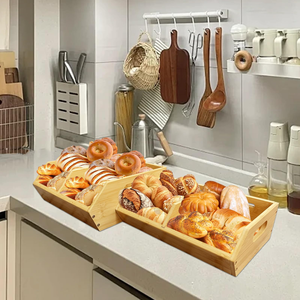 Ensemble d'organisateurs empilables multi-usages pour garde-manger et armoire de cuisine, bacs de rangement en bambou pour légumes, oignons et pommes de terre - Product Image 3