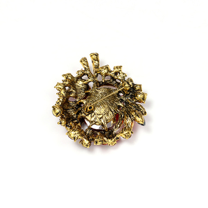 Fábrica de Joyería Weiman, Gran Stock, Broches de Cristal Rojo Chapados en Oro <span class=keywords><strong>Vintage</strong></span> - Product Image 5