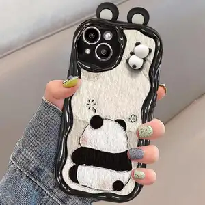 For iphone 15promax Cute Panda14/13/12promax Phone Case iPhone 8 All Inclusive XL/xsmax Male and Female,Huawei/OPPO phone case