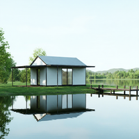 Maison préfabriquée PrefabX Flip conforme aux normes CE, australiennes, européennes et américaines, maison entièrement configurée pour les projets d'appartements