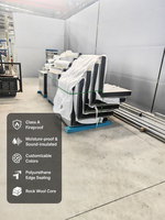 Panneau sandwich industriel en polyuréthane et laine de roche pour revêtement de toiture et murs extérieurs d'usines en acier – Construction écologique