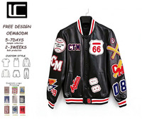 Vestes personnalisées pour hommes, style preppy, chaudes, hiver, manches de baseball, logo, tissu élégant