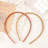 Headband Wanita Shgiloo Warna Solid Terlaris, Elastis Tinggi, Tahan Lama, Anti-Selip, Nyaman, Ringan, Plastik, Manis