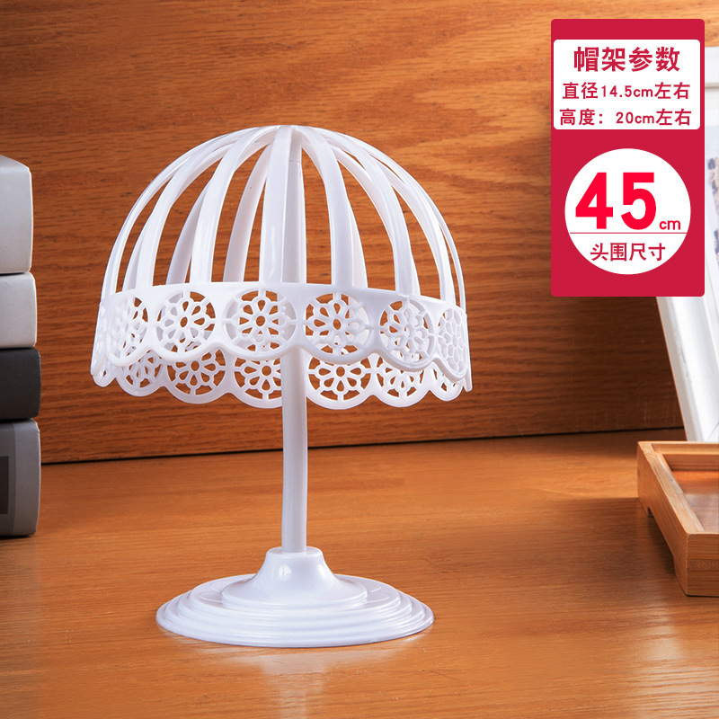 Post-style [hat circumference 45cm, height 20cm] White