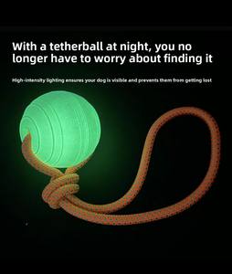 Juguetes Masticables para Perros de Interior y Exterior, Modernos y Ecológicos, Pelota de TPR, Diseño de EVA, Brillan en la Oscuridad, Serie Halloween - Product Image 6
