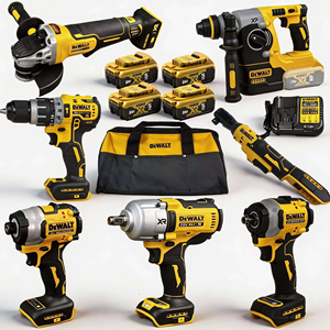 Juego de Herramientas <span class=keywords><strong>DEWALT</strong></span> Profesional de 20V sin Escobillas, Cargador de Batería de Alta Duración, Juego de Herramientas para Construcción y Mantenimiento - Product Image 1