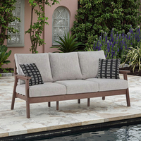 Mobilier d'extérieur en HDPE matériau durable canapé modulaire balcon en plein air imperméable UV hôtel B & B jardin extérieur
