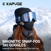 Fabricant professionnel de lunettes de snowboard Protection UV400 lunettes de ski magnétiques avec logo personnalisé en vente