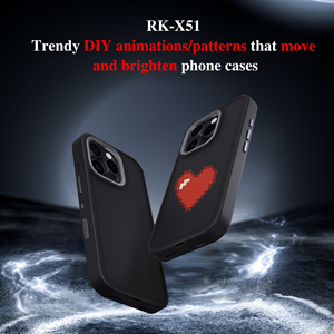 Luxury AI Phone case with <strong>LED</strong> RGB Light Music Rhythm Mode Display Screen DIY Photo Suitable for Karaoke &amp; Music Party &amp; Dance - Product Image 4