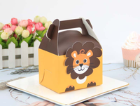 Boîtes à cadeaux pour animaux mignons, boîtes cadeaux en papier portables pour les bonbons et friandises d'anniversaire des enfants, boîte à friandises personnalisée, vente en gros disponible