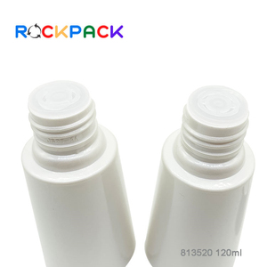 Botella de cuentagotas de suero mate de vidrio esmerilado de aceite esencial blanco para el cuidado de la piel cosmético de 120ml - Product Image 6