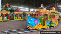 Manèges de parc d'attractions pour enfants les plus vendus en Chine, manège de fête foraine, modèle animatronique d'éléphant, train électrique sur rail