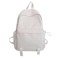 Sac à dos unisexe grande capacité à double bandoulière pour lycéens, nouveau modèle uni pour hommes et femmes
