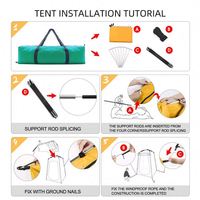 Tente gonflable d'extérieur pliable pour douche, bain, vestiaire et camping avec support