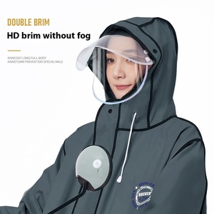 Imperméable long et épais pour hommes et femmes, vélo électrique résistant aux orages, idéal pour les voyages, EVA, étanche, pour adultes - Product Image 2