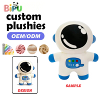 Peluche personnalisée d'astronaute elfe avec logo brodé, peluche super douce, couverture réconfortante, design personnalisé