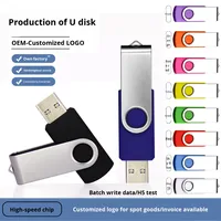 Flash Drive USB 3.1 Logam Baru 64GB-256GB Mini Clip Hadiah untuk Multi-Perangkat dengan Garansi 2 Tahun