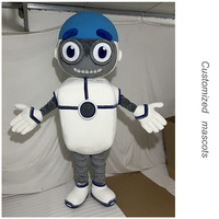 Costume de dessin animé personnalisé mascotte poupées usine OEM traitement Robot Style 3d Design Logo à Figure poupées fabricant