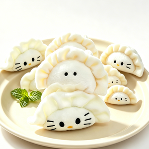 Lindo colgante pequeño de peluche con forma de dumpling, colgador de bolso, llavero, muñeca de dibujos animados con temática de niña, pequeño regalo al por mayor - Product Image 5