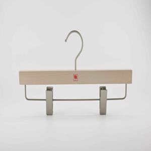 욕실 및 옷장 용 목재 단일 계층 바지 걸이 설계 가능 - Product Image 1