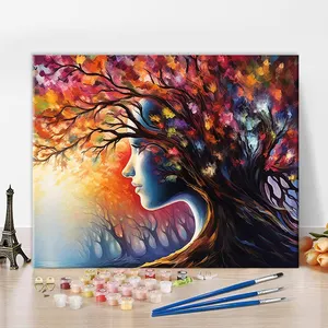 Vente chaude bricolage ensemble de peinture à l'huile numérique nouveauté 40*50CM peinture par numéro pour adultes et enfants