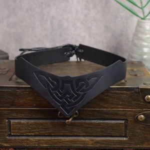 Bandeau en cuir à nœud celtique Viking - Couronne médiévale <span class=keywords><strong>nordique</strong></span> LARP Ren Faire pour Cosplay - Product Image 4