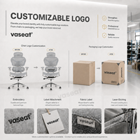 Chaise de bureau ergonomique en alliage d'aluminium de qualité supérieure avec dossier en maille pour le mobilier commercial moderne de direction (approvisionnement OEM/ODM)