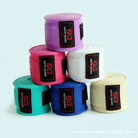 Bandages de boxe en nylon-coton personnalisables en stock pour la protection des mains