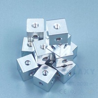 MALAXY M3 Bloc fixe carré de 10 mm - Plaque filetée six faces pour fixation d'angle de boîte en acrylique