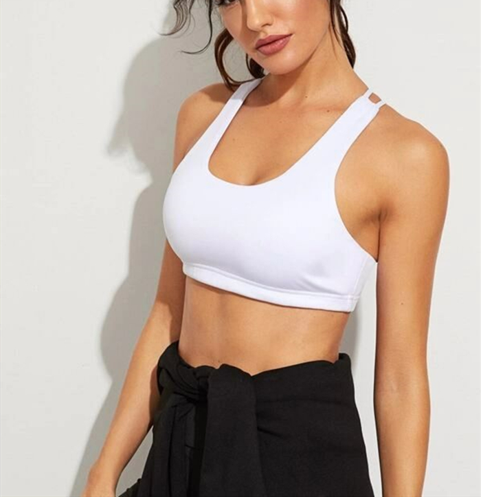 Hign Quality Plain Sports Bra Wholesale Sujetador Deportivo Bh Sports Bra Customize Ladies Gym Bra